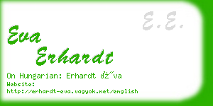 eva erhardt business card